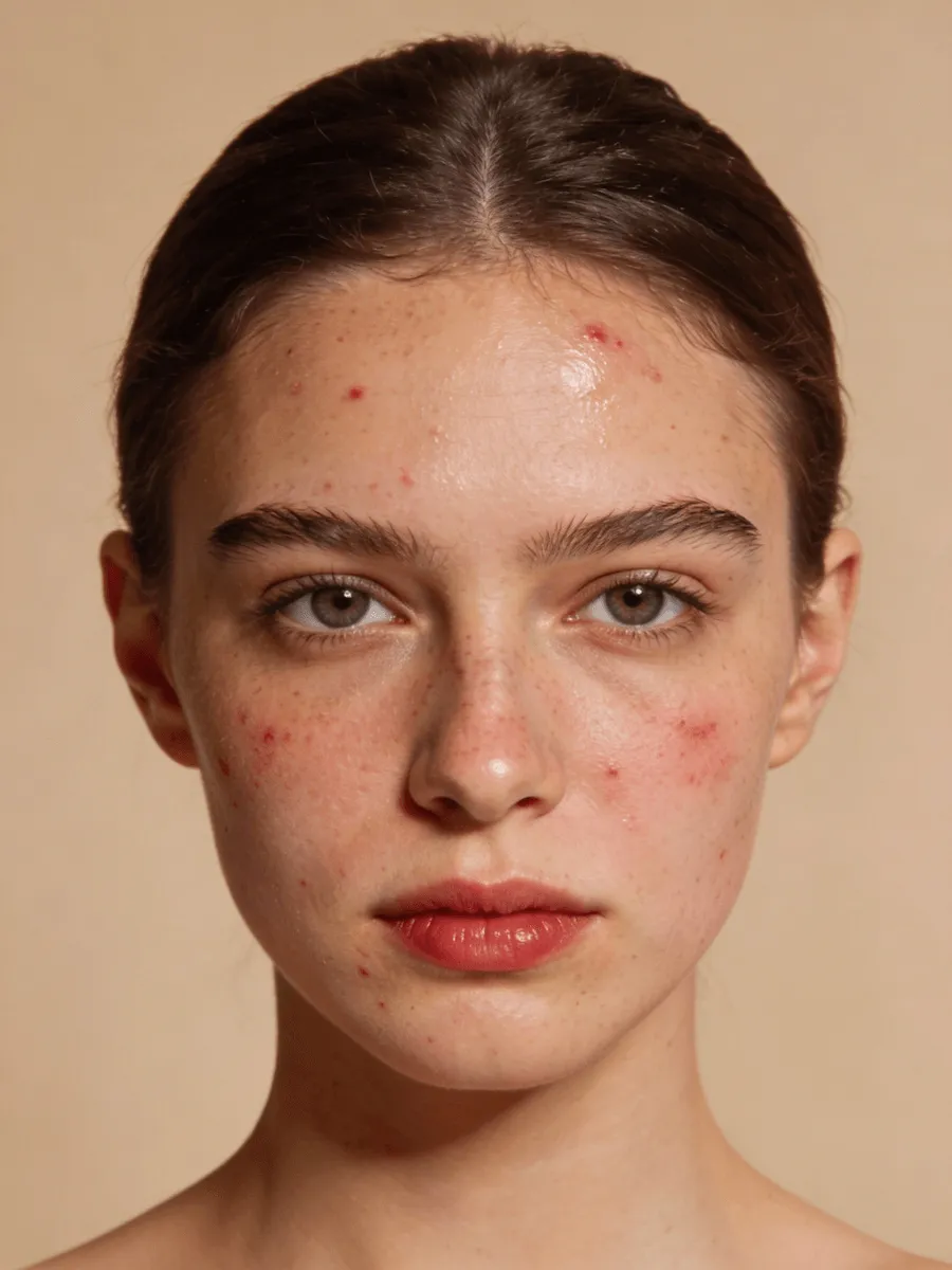 Before Acne Scar treatment at The Aesthetic Aura in Haripur